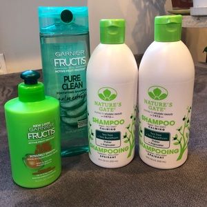 Nature’s Gate & Garnier Shampoo&conditioner Bundle
